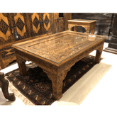 Indian Hand Carved Solid Wood Coffee Table C8